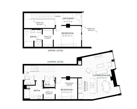 2+A Floor plan at Custom House, St. Paul, MN, 55101